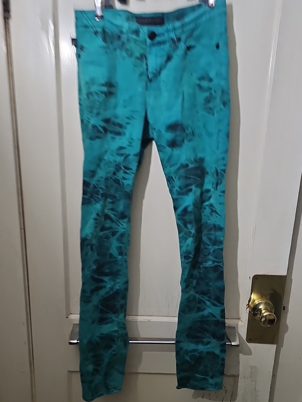 Tie-Dye Teal Women's Jeans